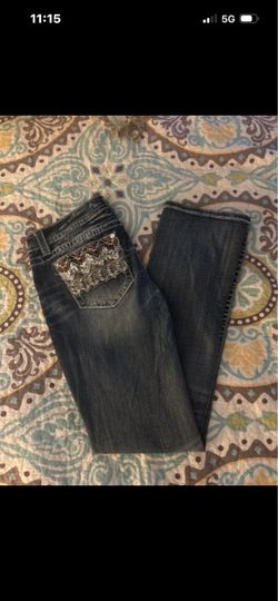 Ladies Miss Me Jeans Stretch Mid Rise Slim Boot 32x34 32x33
