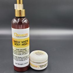DANALVIC Snow White Half Cast Whitening Body Lotion+Face Cream VERY EFFECTIVE