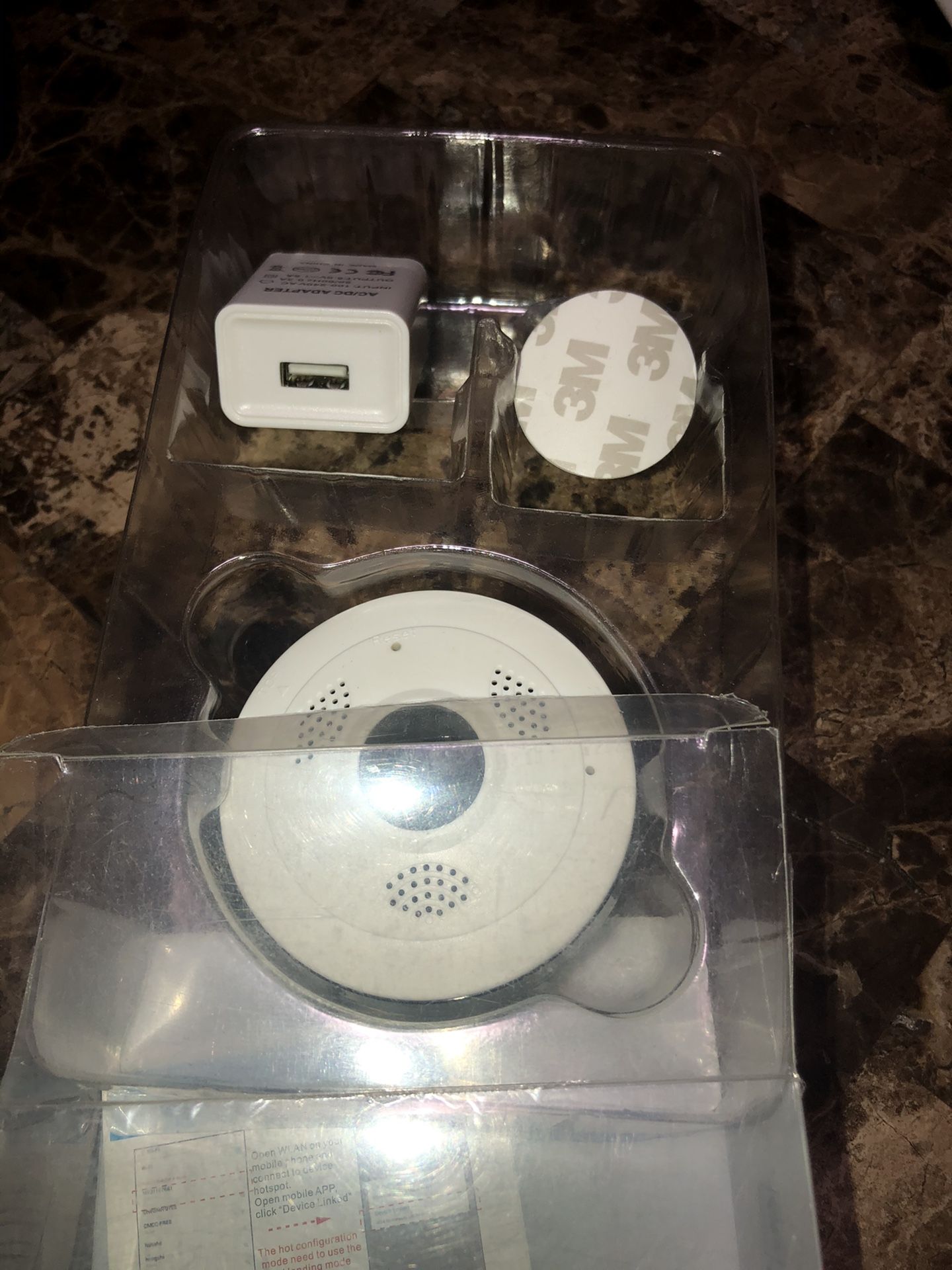 360 pano security camera muti view with sound to listen and push button talk