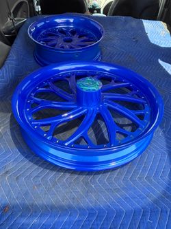Powder coating and sandblasting