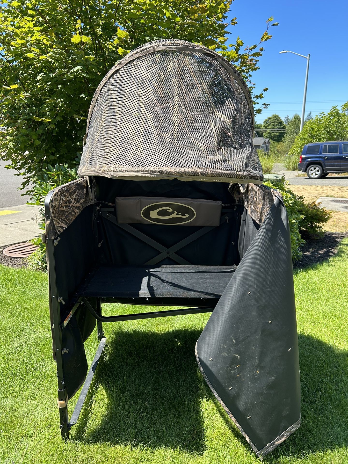 Drake Waterfowl Ghillie Shallow Water Chair Blind