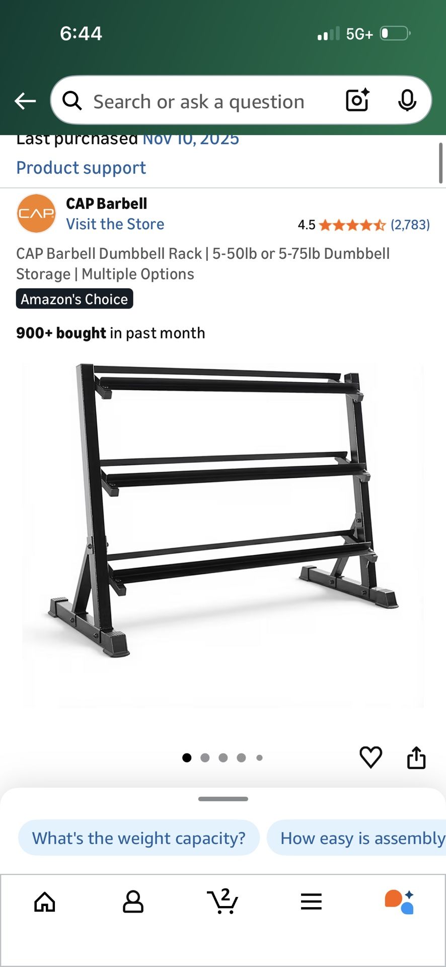 Cap 5/50 Dumbbell Rack 