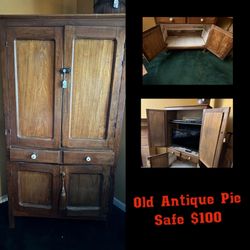 Antique Furniture - Pie Safe, Dresser. drum Table 