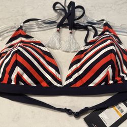 Tommy Hilfiger Bikini Top Sz Small NWT