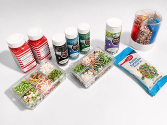 Assorted Sprinkle Lot – Colored Sugars, Decorating Toppings & More