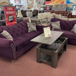 🇺🇸HUGE Blowout Furniture Sale!🇺🇸 Brand New Sofa Loveseat SET W/ Designer Accent Pillows Included! $50 Down Takes It Home Today!