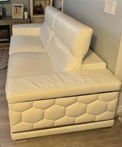 Italian luxurious leather sofa