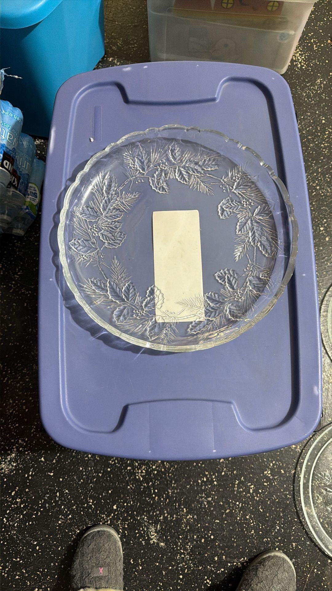 Vintage Christmas Platter $15