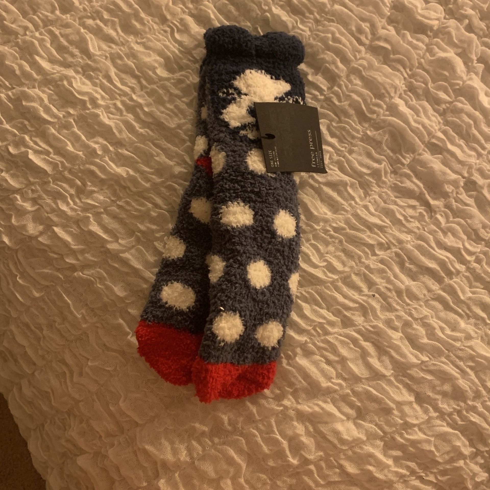 Cozy Fluffy Socks - Doggy/ Boston Terrier