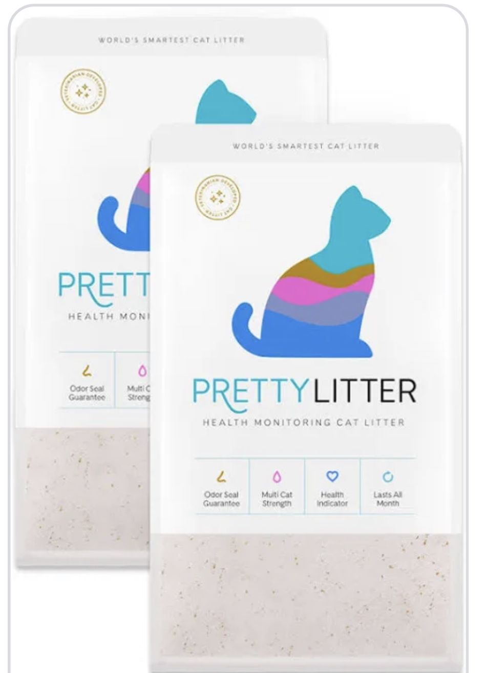 2 Pretty Litter 6lb Bag Health Monitoring Cat Litter for Sale in