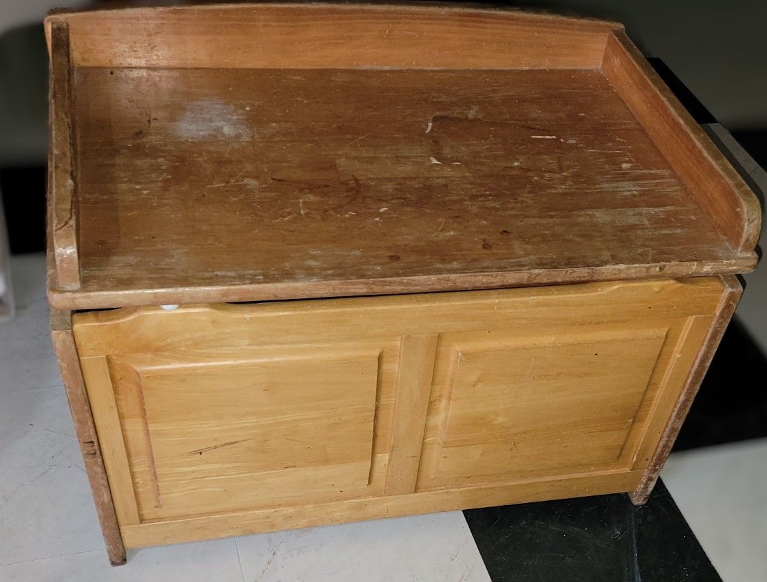 wooden toy chest