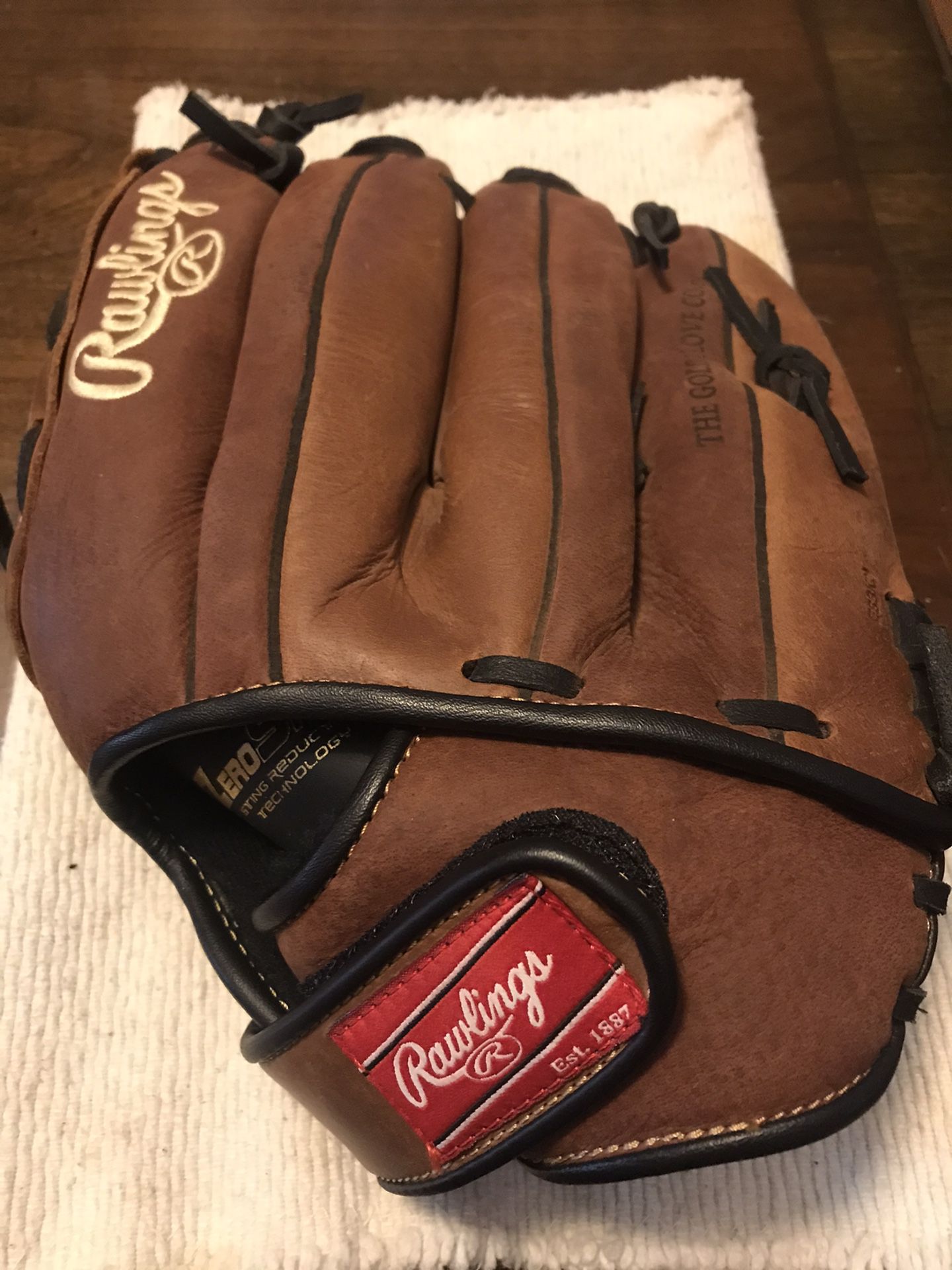 Brand new right handed baseball glove in excellent condition