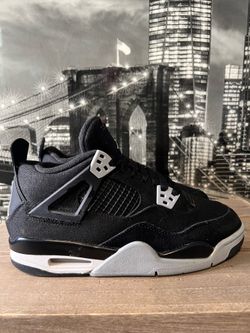 Jordan 4 Black Canvas  Size 6Y $70