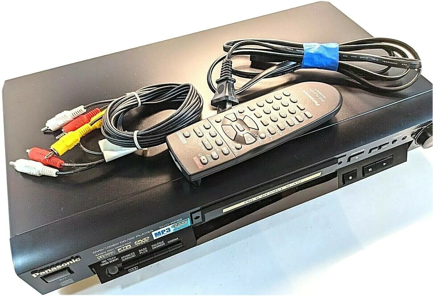 Panasonic DVD-RP56 Progressive-Scan DVD Player With Remote Video CD/CD Cords