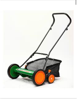 NEW IN BOX Shop Scotts 20 in. Manual Walk Behind Reel Lawn Mower, Includes Grass Catcher