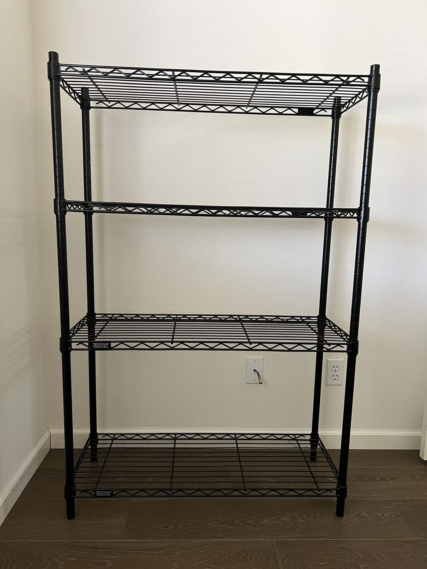 4-Shelf Adjustable Heavy Duty Steel Wire Rack
