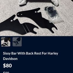 Harley Sissy Bar Back Rest 