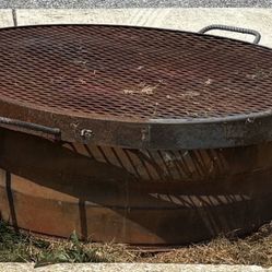 Fire Pit With Cooking Grate 