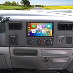 Android 13 Double Din Car Stereo Radio 1 Ford F250 F-350 - 7" Touch Screen Head Unit Car Stereo with Wireless Carplay Android Auto GPS Bluetoo