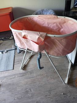 Pink portable Doggie bath tub