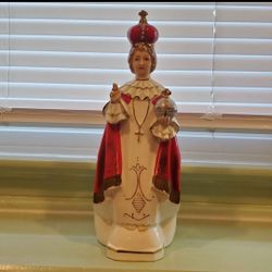 Vintage Artmark Infant Jesus of Prague Ceramic Planter Statue - 10" Japan