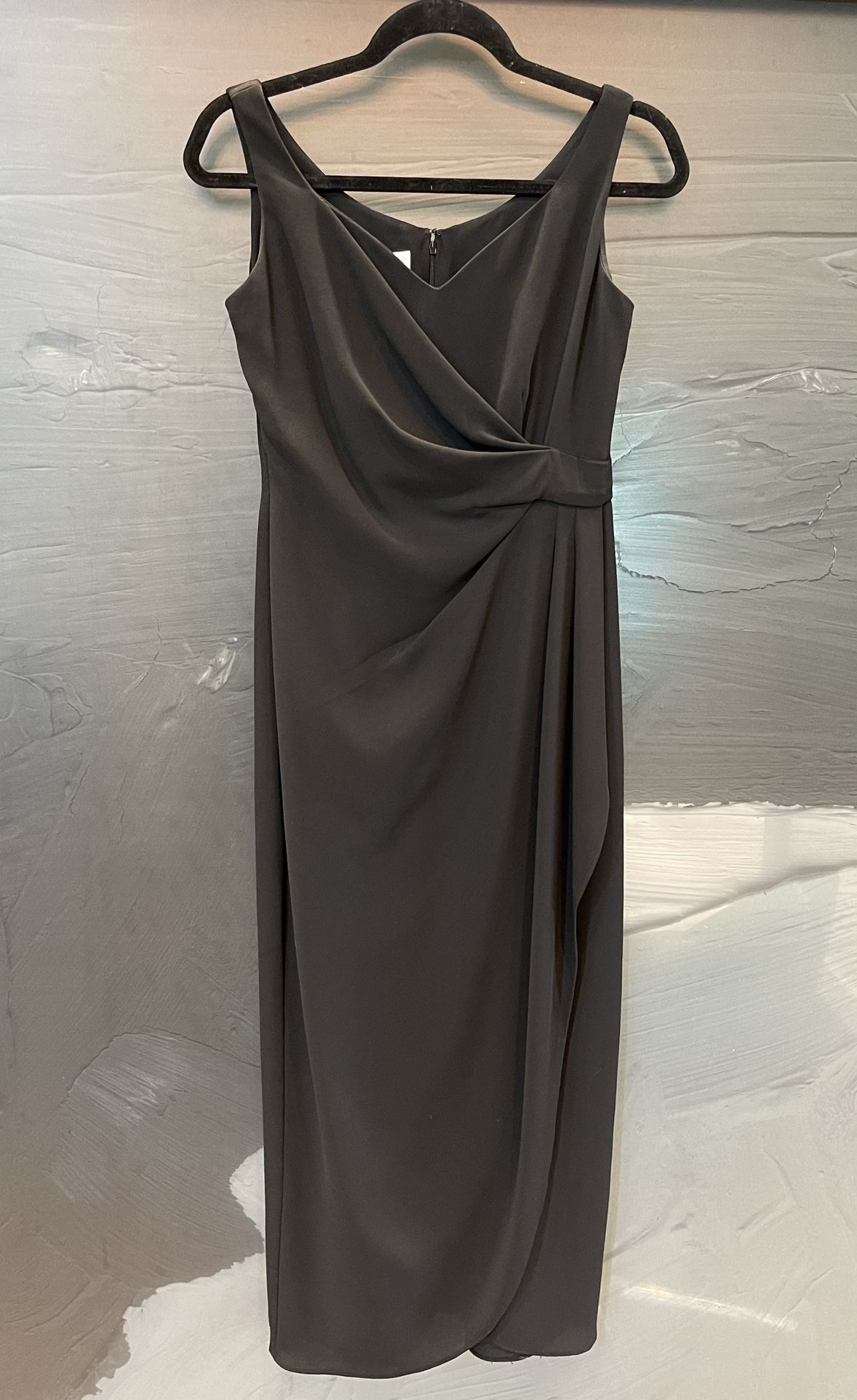 Warren Petites Black Sheath Sleeveless Dress Sz 6