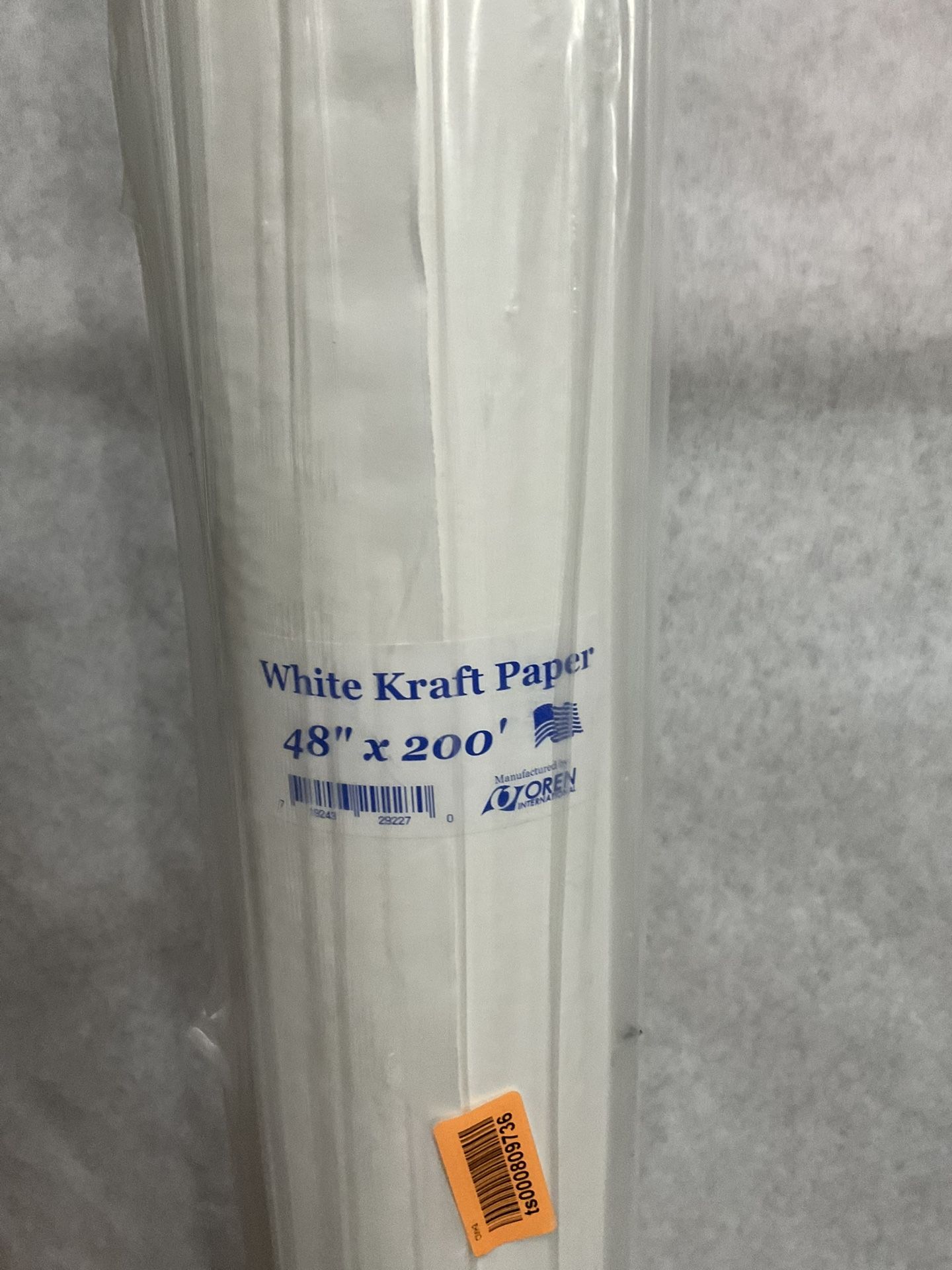 White Kraft Paper 48 Inches By 200 Feet 