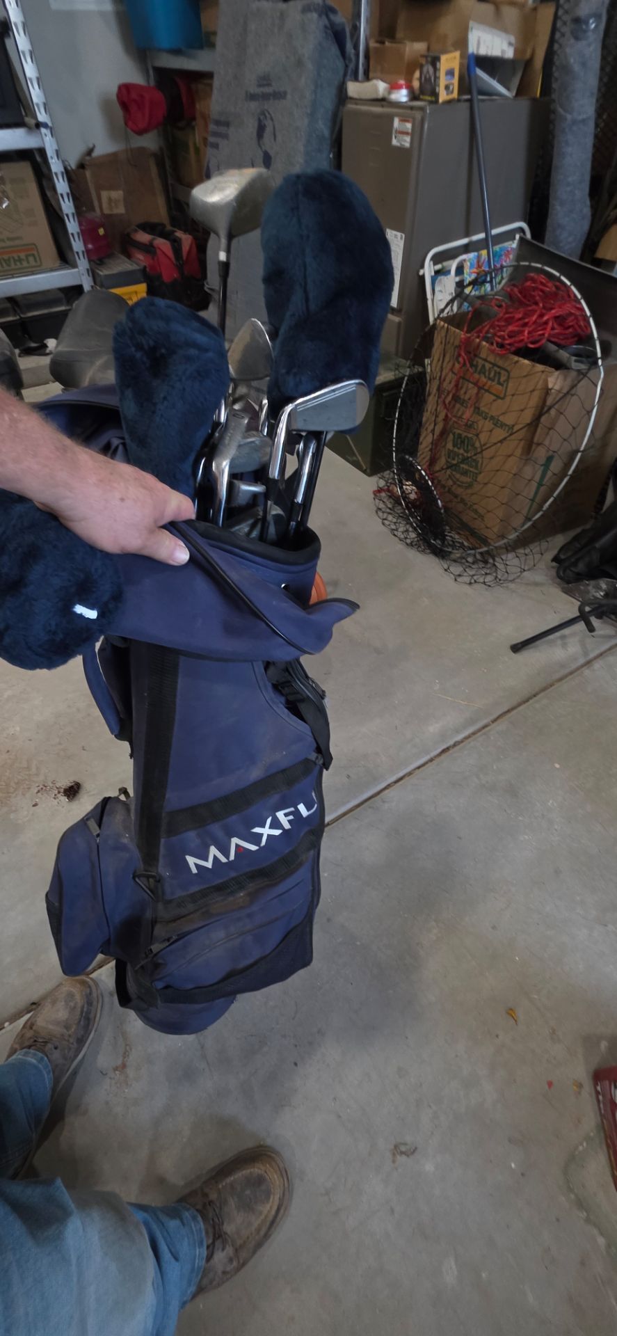 Golf Clubs and bag