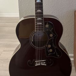 Gibson SJ-200 Standard Acoustic-Electric Guitar Wine Red