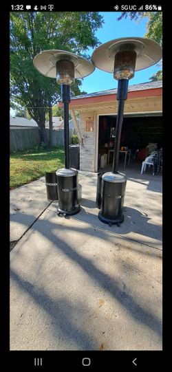 Mosaic Heaters , With Propane Tanks