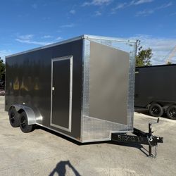 Hook & Line 7 × 16 Enclosed 7k Cargo Trailer