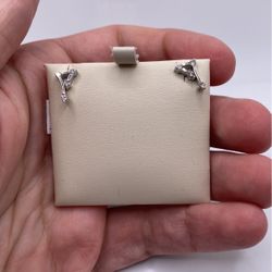 Diamond & Gold Earrings (0.29 C.t) Cert!