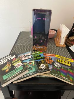 Minecraft Enderman Figure and Book Bundle