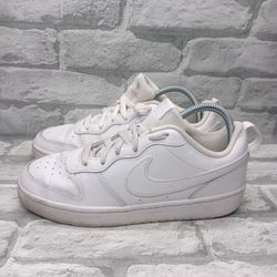 Mens Nike Court Borough 2 Sneakers White Size 7Y