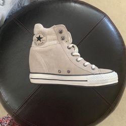 Gray Converse All*Star Platform Sneakers