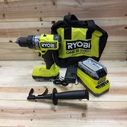 Ryobi HP 18v Brushless 1/2" Hammer Drill Kit