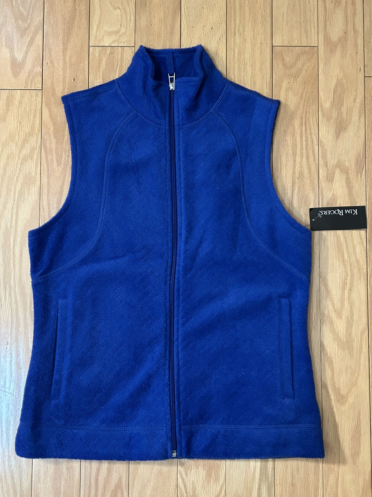 Kim Rogers Lightweight Fleece Blue Women’s Best SZ Small