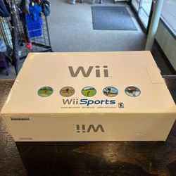 Wii System Only W/ Sensor & Cables, No Controllers Or Game-Brand New