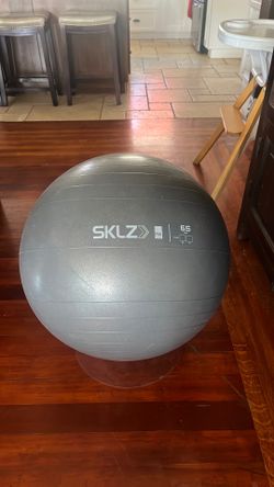 Anti burst exercise ball with stand