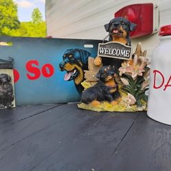 4 Pc Set All Dogs Decor...