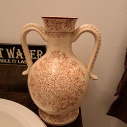 Vintage 80's Water Jug Shaped Like Vase 