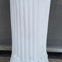 Ceramic Greek Column Pedestal Garden Yard Stand Plant Flower Bust 29" x 12.5" LG