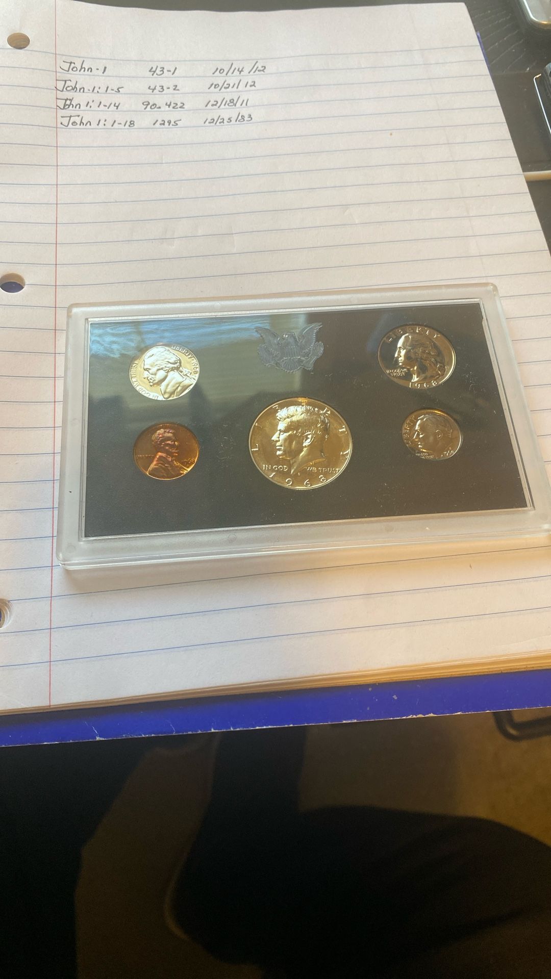 1968 United States Mint Proof Set.