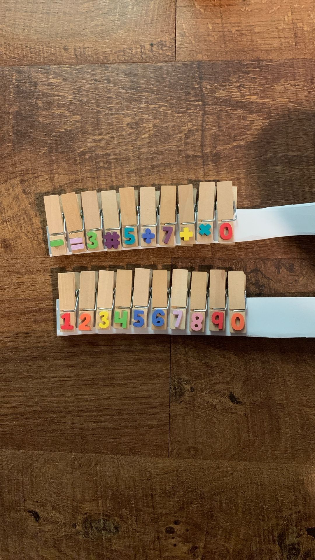 Wooden Clothespins with Colorful Letters and Numbers, Alphabet and Number Clips, Perfect for Decoration, Crafts, and Organizing