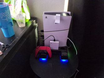 White ps5 game console