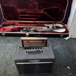 Ibanez Guitar And Fender Amp