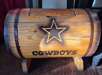 vintage Dallas Cowboys barrel coolers
