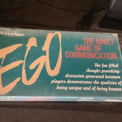 EGO The Adult Game of Communication Chieftain Board Game Vintage Factory Sealed  See Photos Some Damage On Box