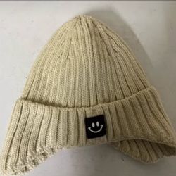 New Kids Beanie Hat, Beige, One Size.1$