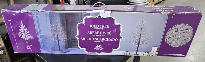Iced Tree with LED Lights 2.1 m (7 ft.)